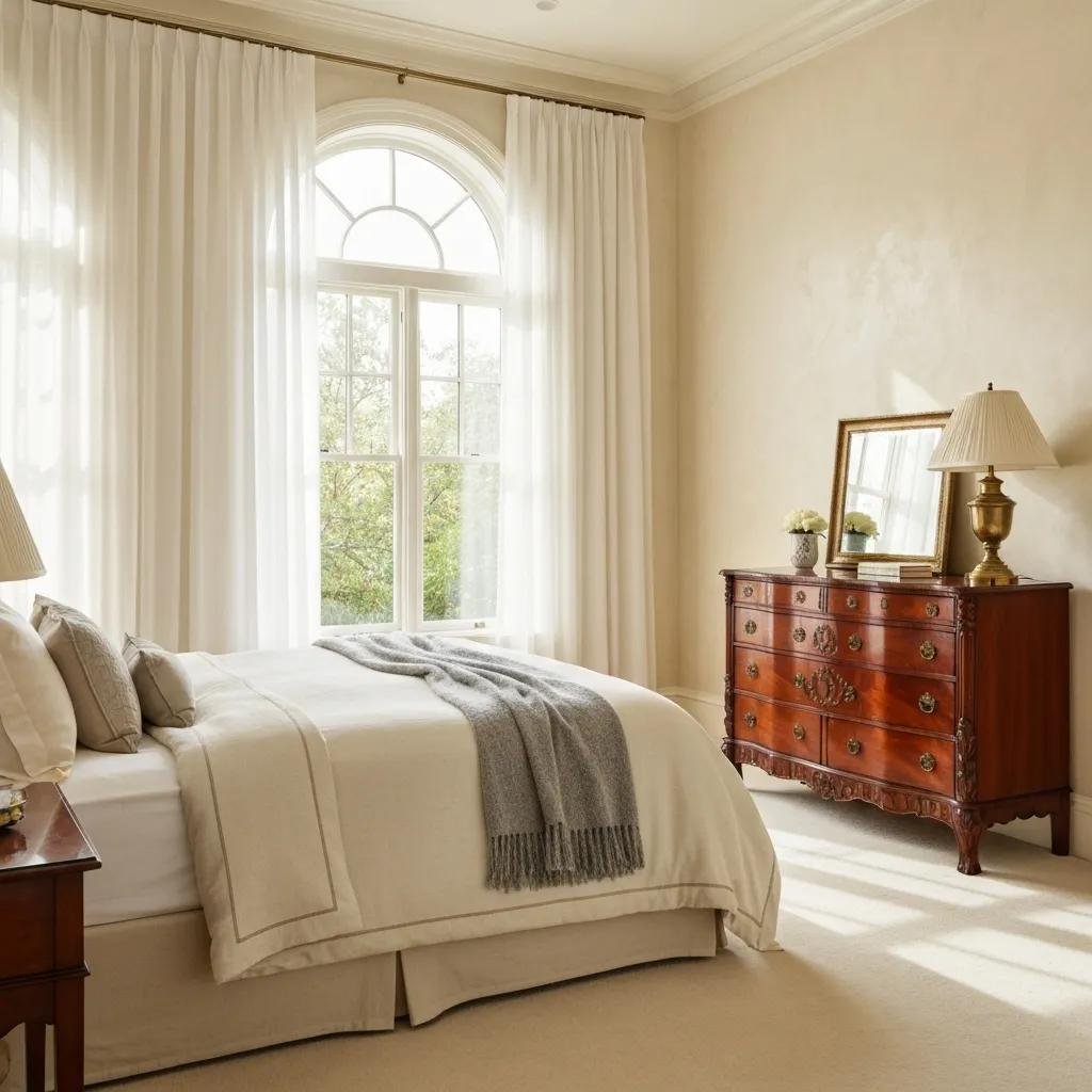 Interior space during a custom colour consultation with paint samples and natural light